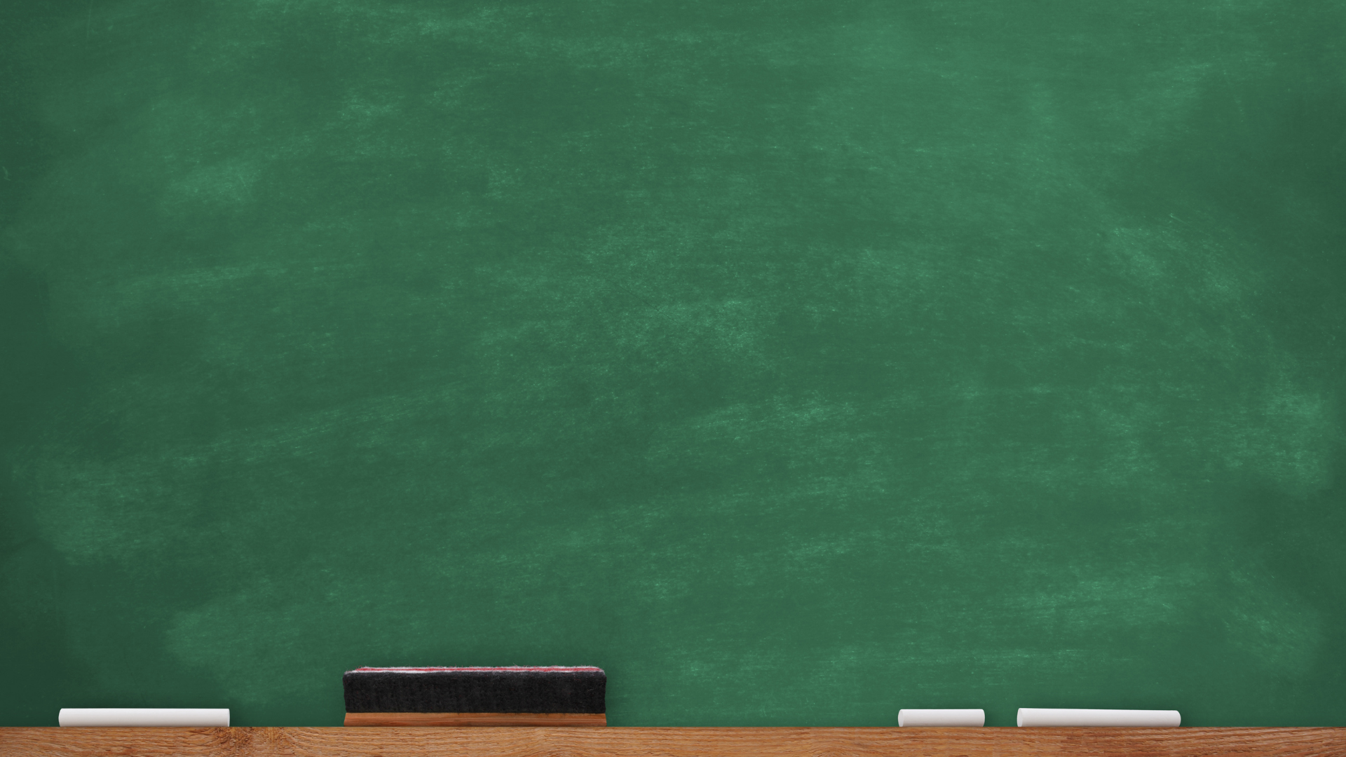 Photo of a blank chalkboard